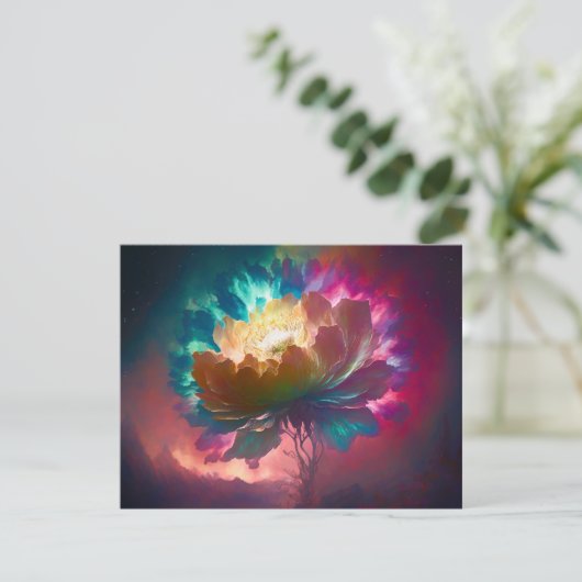 Mystical Blossom Grußkarte Dankeskarte (Stehend Vorderseite)