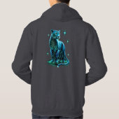 Mystical Blue Energy Jaguar Hoodie (Rückseite)