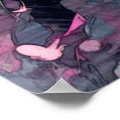 Mystical Blue Eyes Kitten | Niedliche Katze Poster (Ecke)