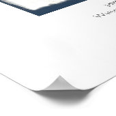 Mystical Blue Heart Poster (Ecke)