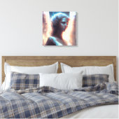 Mystical Blue Mit Augen Angel Leinwanddruck (Insitu (Schlafzimmer))