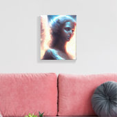 Mystical Blue Mit Augen Angel Leinwanddruck (Insitu (Wohnzimmer))