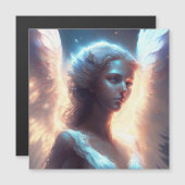 Mystical Blue Mit Augen Angel Magnetkarte (Vorne/Hinten)