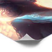 Mystical Blue Mit Augen Angel Poster (Ecke)