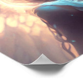 Mystical Blue Mit Augen Angel Poster (Ecke)