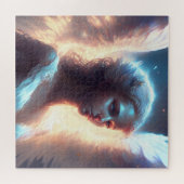 Mystical Blue Mit Augen Angel Puzzle (Horizontal)