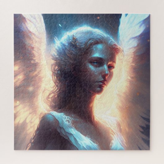 Mystical Blue Mit Augen Angel Puzzle (Vertikal)