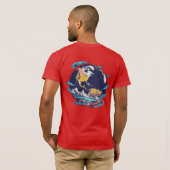 Mystical Blue-Mit Augen Portrait-T - Shirt (Schwarz voll)