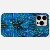 Mystical Blue Neon Ocean Kelpie Muster Case-Mate iPhone Hülle (Rückseite (Horizontal))