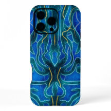 Mystical Blue Neon Ocean Kelpie Muster
