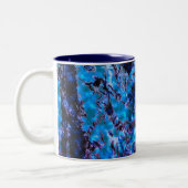 Mystical Blue Wolf Zweifarbige Tasse (Links)
