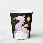 Mystical Boho Dragon Birthday Pappbecher (Vorderseite)