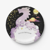Mystical Boho Dragon Birthday Pappteller (Vorderseite)
