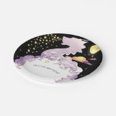 Mystical Boho Dragon Birthday Pappteller (Schrägansicht)