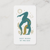 Mystical Boho Holistic Yoga Wellness Teacher Busin Visitenkarte (Vorderseite)