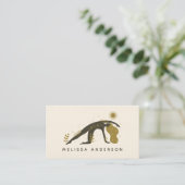 Mystical Boho Holistic Yoga Wellness Teacher Visitenkarte (Stehend Vorderseite)