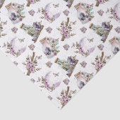 Mystical Boho Lavender Anemone Moon und Flaschen Seidenpapier (Ausschnitt)