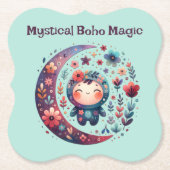 Mystical Boho Magic Maroon | Untersetzer (Vorderseite)