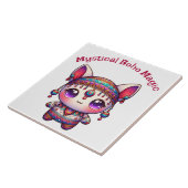 Mystical Boho Magic Red Text on White | Fliese (Seite)