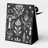 Mystical Boho Mushroom Design – Botanical Folk Art Geschenkschachtel (Rückseite)