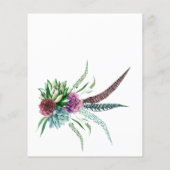 Mystical Boho Succulent Bridesmaids Luncheon Flyer (Hinten)