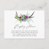 Mystical Boho Sukkuläres Brautparty Display Begleitkarte (Vorderseite)