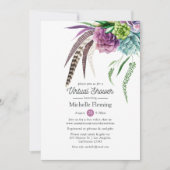 Mystical Boho Virtual Baby oder Brautparty Einladung (Vorderseite)