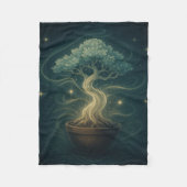 Mystical Bonsai Spirit Throw Blanket - Verzaubert Fleecedecke (Vorderseite)