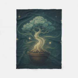 Mystical Bonsai Spirit Throw Blanket - Verzaubert Fleecedecke