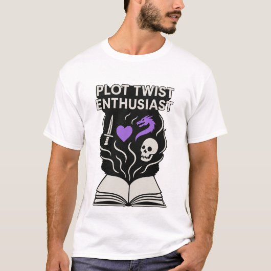 Mystical Book Lover T - Shirt - Fantasy & Literatu (Vorderseite)