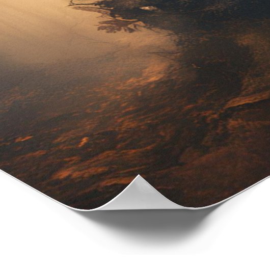 MYSTICAL BUCK HOLZ PANACH ART POSTER (Ecke)