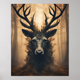 MYSTICAL BUCK HOLZ PANACH ART POSTER