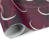 Mystical Burgundy Wrapping Paper Geschenkpapier (Rolleneckpunkt)
