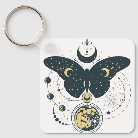 Mystical Butterfly-Schlüsselanhänger Schlüsselanhänger (Vorderseite)