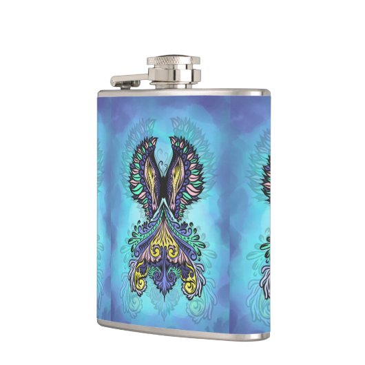 Mystical Butterfly Spirit Flachmann (Links)