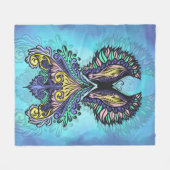 Mystical Butterfly Spirit Fleecedecke (Vorderseite (Horizontal))