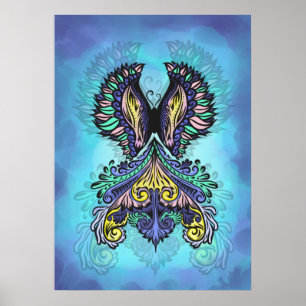 Mystical Butterfly Spirit Poster