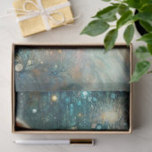 Mystical Cat Among the Blooms Whimsical Decoupage Seidenpapier (Geschenk)