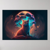 Mystical Cat Art Poster (Vorne)