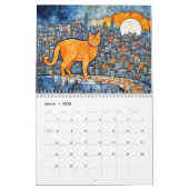 Mystical Cat Cities Art Nouveau-Inspired Calendar Kalender (Mär 2026)