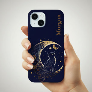 Mystical Cat Moon - Personalisiertes Geschenk der  Case-Mate iPhone Hülle