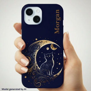 Mystical Cat Moon - Personalisiertes Geschenk der Case-Mate iPhone Hülle