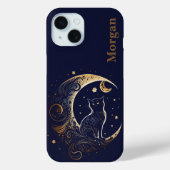 Mystical Cat Moon - Personalisiertes Geschenk der  Case-Mate iPhone Hülle (Rückseite)
