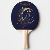 Mystical Cat Moon - Personalisiertes Geschenk der Tischtennis Schläger (Vorderseite)