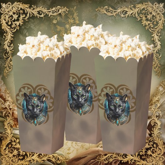 Mystical cat of Egypt, black as night,  Geschenkschachtel