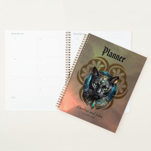 Mystical cat of Egypt, black as night Planer (Anzeige)