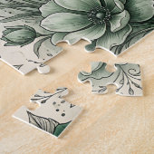 Mystical Cat With Flowers Puzzle (Seite)
