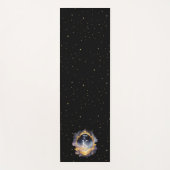 Mystical Celestial Blue Gold Yogamatte (Vorderseite)