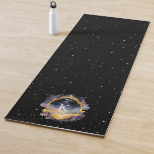 Mystical Celestial Blue Gold Yogamatte