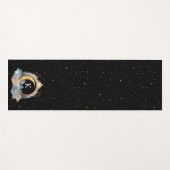 Mystical Celestial Blue Gold Yogamatte (Vorderseite (Horizontal))